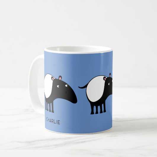 Mug Tapir Nom personnalisé (Devant gauche)