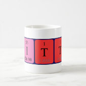 Mug Tapis Brittni nom de table périodique (Centre)