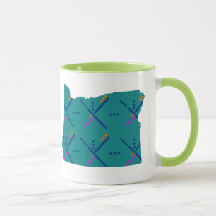 Mug Tapis d'aéroport de Portland Orégon PDX