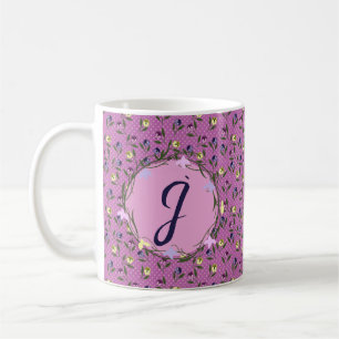 Mug Tapis de bain jolies pensées roses violettes et ja