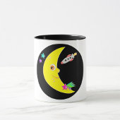 Mug Tapis de fusée de la Lune de dessin