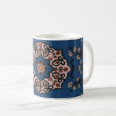 Mug Tapis de modèle turc persan bleu oriental (Devant droit)