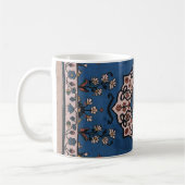 Mug Tapis de modèle turc persan bleu oriental (Gauche)