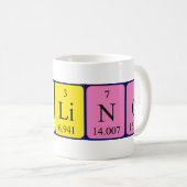 Mug Tapis de nom de table périodique Carlino (Devant droit)