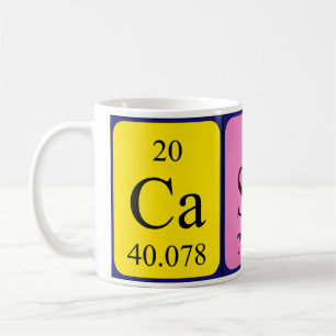 Mug Tapis de nom de table périodique Casey