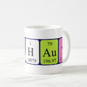 Mug Tapis de nom de table périodique Deshaun (Devant droit)