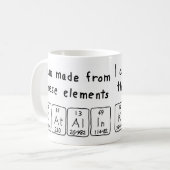 Mug Tapis de nom de table périodique Katalin (Devant gauche)