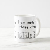 Mug Tapis de nom de table périodique Landyn (Devant droit)