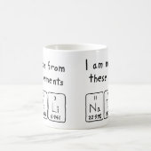 Mug Tapis de nom de table périodique Natali (Centre)