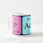 Mug Tapis de nom de table périodique Paco (Devant gauche)
