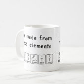 Mug Tapis de nom de table périodique Prescott (Devant gauche)
