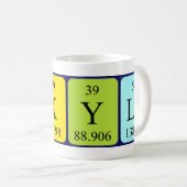 Mug Tapis de nom de table périodique Skyla (Devant droit)
