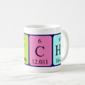 Mug Tapis de nom de table périodique Tycho (Devant droit)