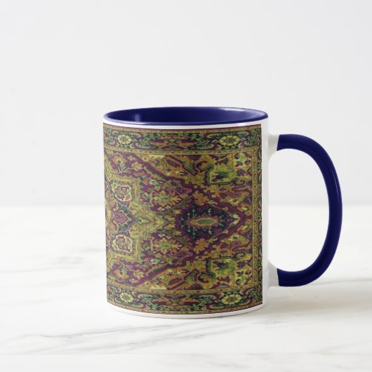 Mug Tapis de Perse en vert (Droite)