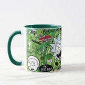 Mug Tapis de souris collage Rick et Morty (Gauche)