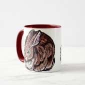 Mug Tapis, stylo et encre, Dessin aquarelle (Devant gauche)