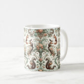 Mug Tapisserie d'écureuil de la forêt victorienne (Devant droit)