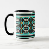Mug Tapisserie Tribale Turquoise (Gauche)