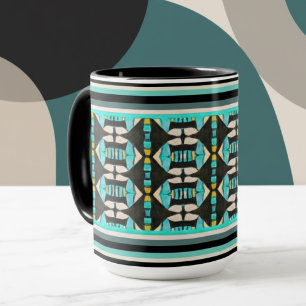 Mug Tapisserie Tribale Turquoise
