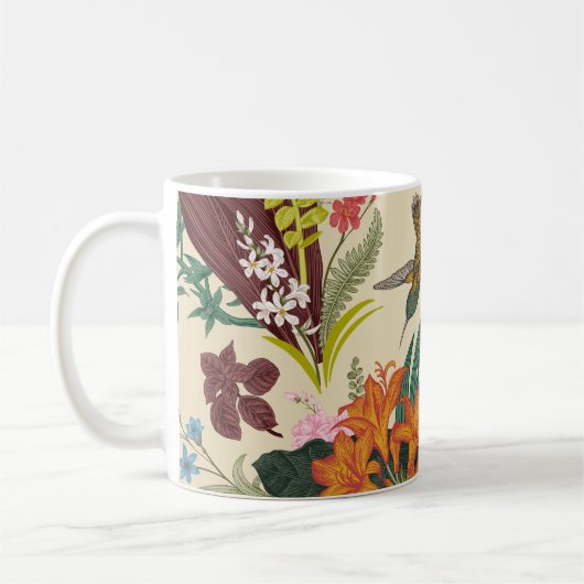 Mug Tapisserie Vintage tropicale (Gauche)