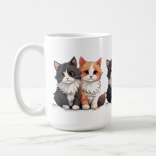 Mug Tapisseries Chat Drôle Art Mural & Décoration Tap (Gauche)