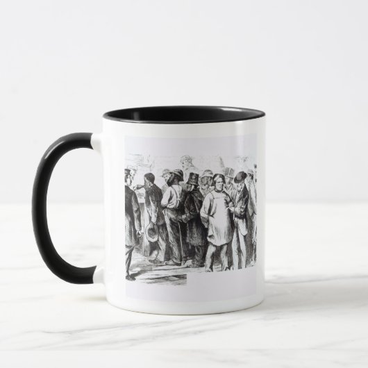 Mug Tapissez les Baggers, 1860s en retard (gravure) (Gauche)