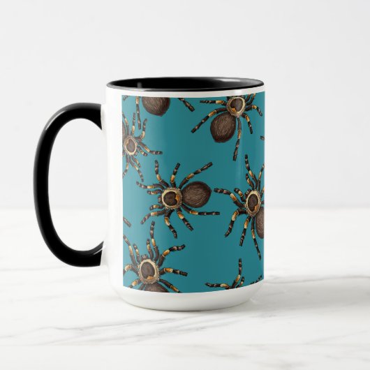 Mug Tarantula sur bleu (Gauche)