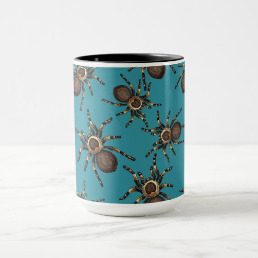 Mug Tarantula sur bleu (Centre)