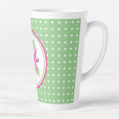 Mug tardif à pois rose blanc doux (Droite)