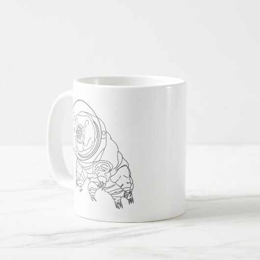 Mug Tardigrade astronaute (Devant gauche)