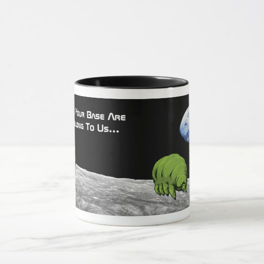 Mug Tardigrade On Moon Funny NASA Apollo 8 (Centre)