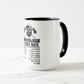 Mug Tarif horaire de la sériole (Devant droit)