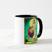 Mug Tarot Card Illustration, Strength (Devant droit)