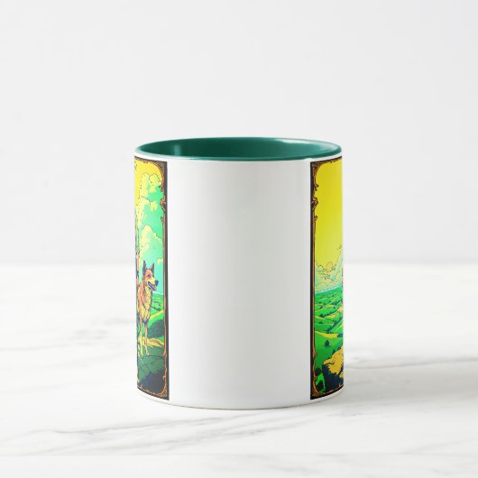 Mug Tarot Card Illustration, The Fool (Centre)