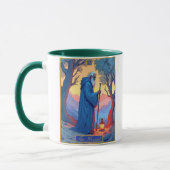 Mug Tarot Card Illustration, The Hermit (Gauche)