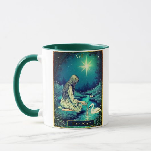 Mug Tarot Card Illustration, The Star (Gauche)