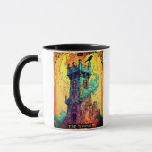 Mug Tarot Card Illustration, The Tower (Gauche)