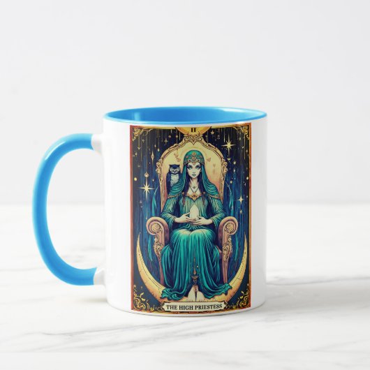 Mug Tarot Card, the High Priestess 2 (Gauche)