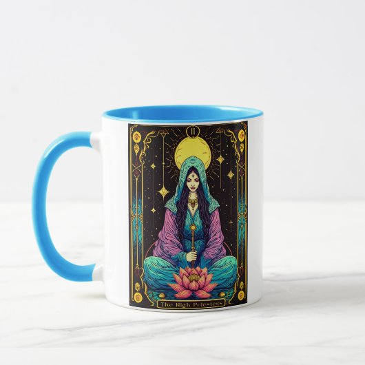 Mug Tarot Illustration, the High Priestess (Gauche)