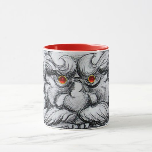 Mug TAROT, IMAGINAIRE GROTESQUE MASK noir blanc rouge (Centre)
