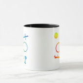 Mug Tarot Lemniscate : Magicien & Éléments Arc-en-ciel (Centre)