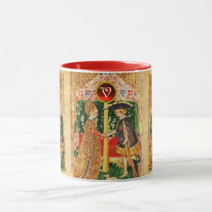 MUG TAROTS DE RENAISSANCE ANTIQUE, MONOGRAMME GEM DES 