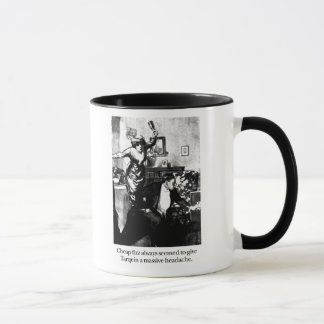 Mug Tarquin et sifflement bon marché
