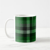 Mug Tartan à carreaux vert classique. (Gauche)