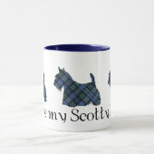Mug Tartan Black Watch Scottish Terrier (Centre)