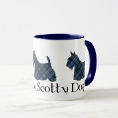 Mug Tartan Black Watch Scottish Terrier (Devant droit)