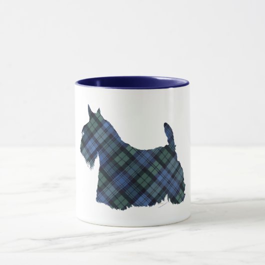 Mug Tartan Black Watch Terrier Écossais (Centre)