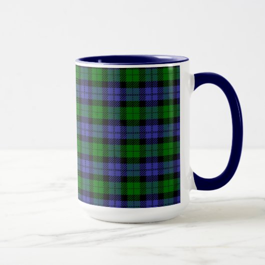 Mug Tartan bleu et vert (Droite)