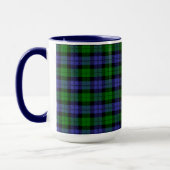 Mug Tartan bleu et vert (Gauche)