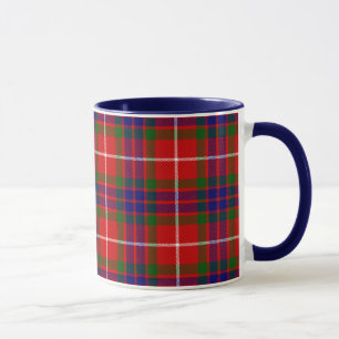 Mug Tartan bleu et vert rouge de Fraser de clan